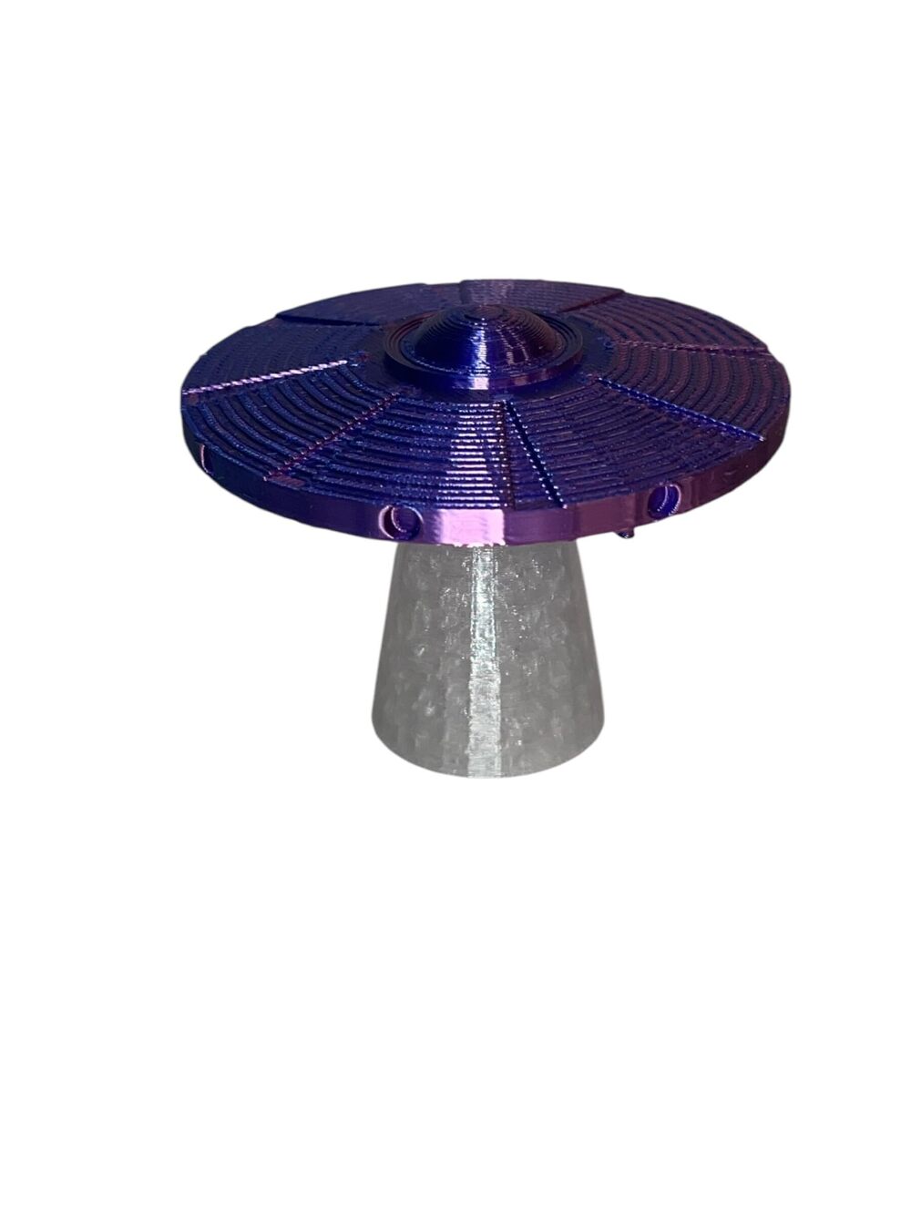 2079 Vinyl Charms LLC UFO Spaceship Record Player Decoration, Spinning